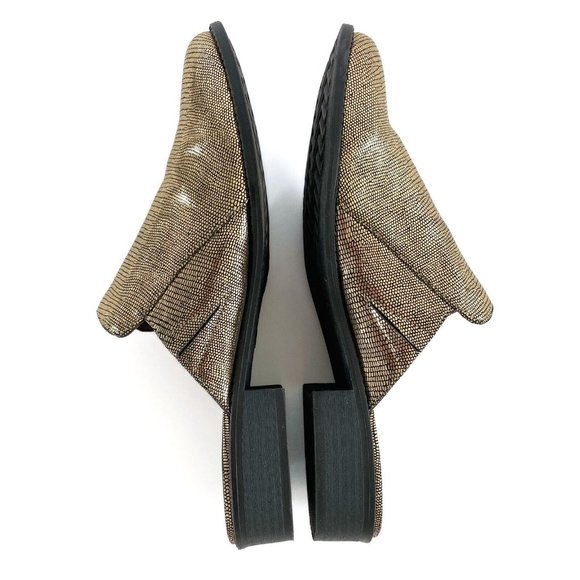 BC Shoes Vegan Mules Slides Women's 9 Slip On Metallic Modern Casual Avant Garde - Picture 13 of 16